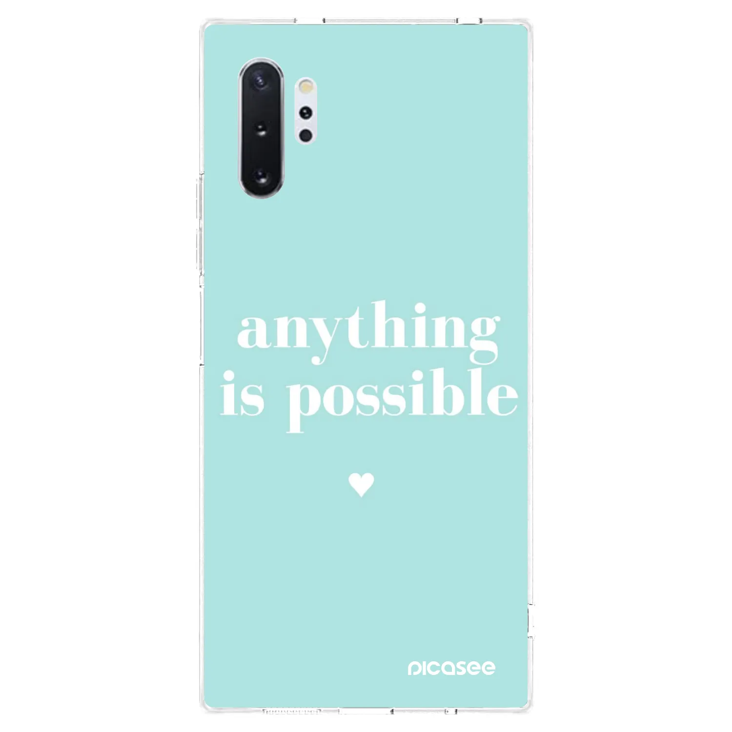 Picasee silikonový průhledný obal pro Samsung Galaxy Note 10+ N975F - Anything is possible