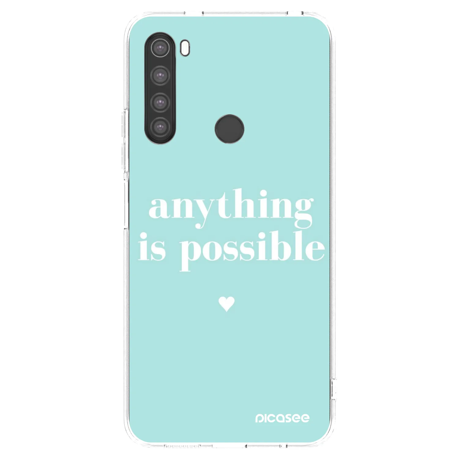 Picasee silikonový průhledný obal pro Xiaomi Redmi Note 8 - Anything is possible
