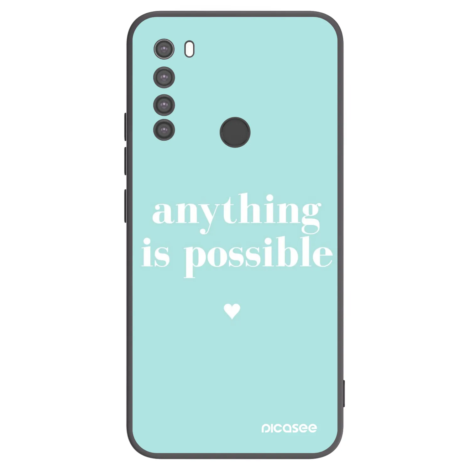 Picasee silikonový černý obal pro Xiaomi Redmi Note 8 - Anything is possible