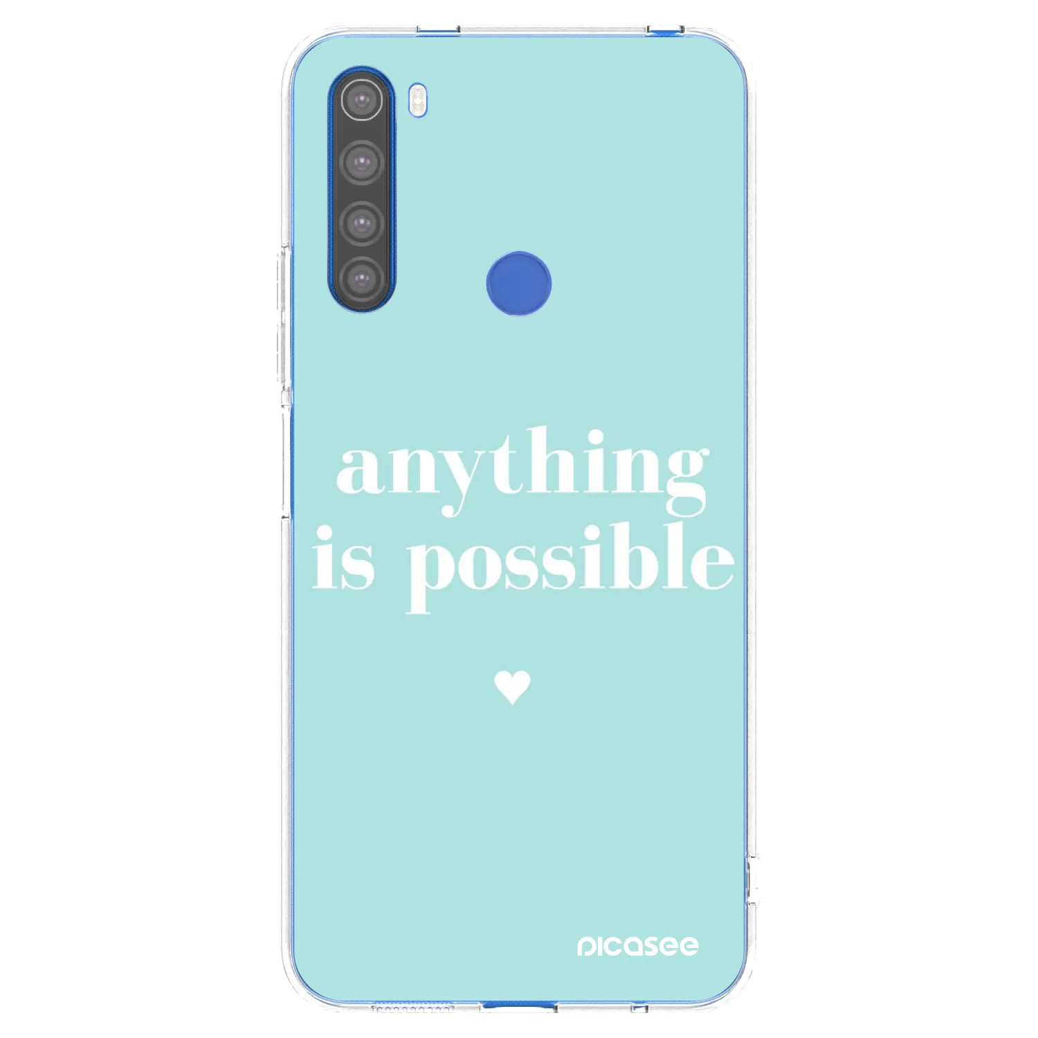 Picasee silikonový průhledný obal pro Xiaomi Redmi Note 8T - Anything is possible