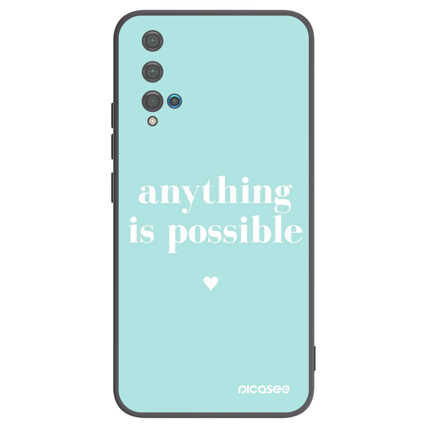 Picasee silikonový černý obal pro Huawei Nova 5T - Anything is possible