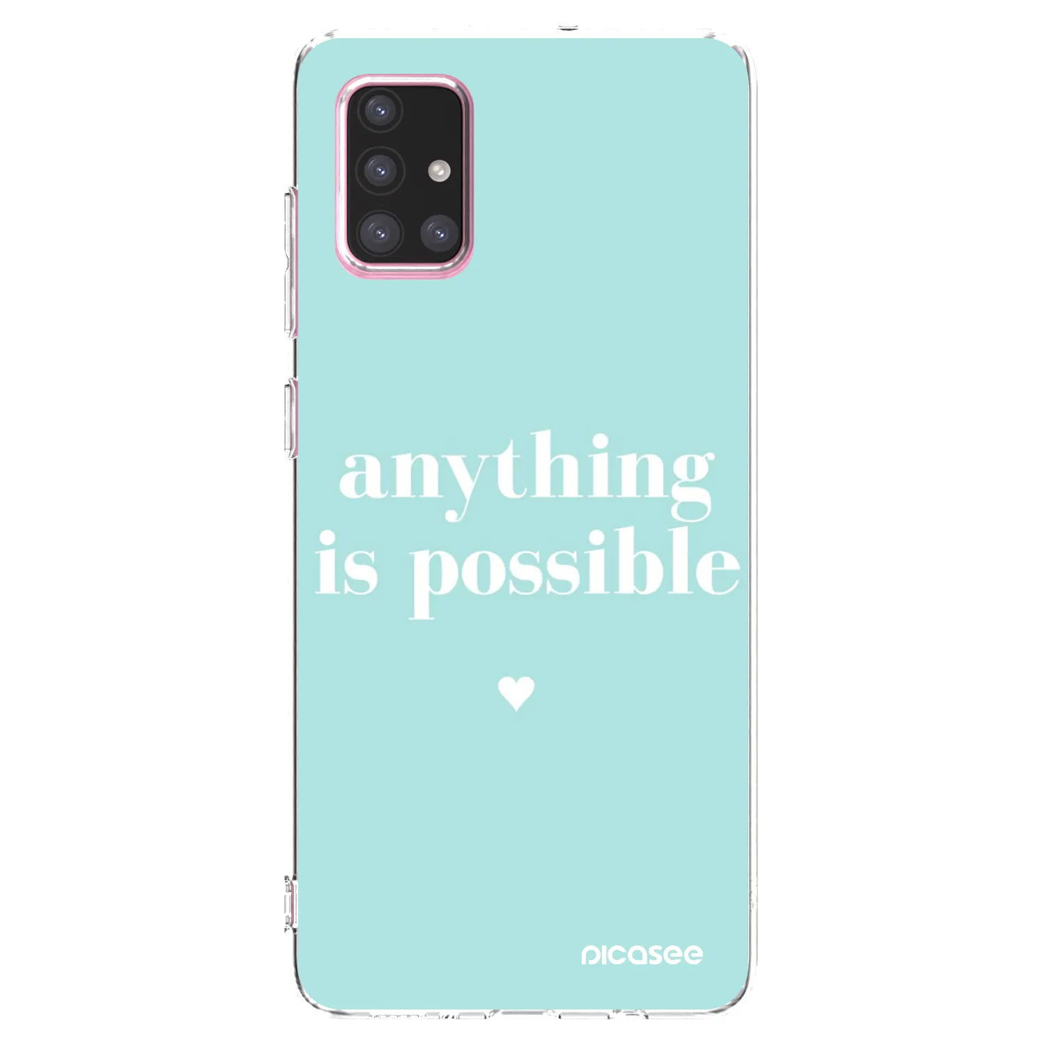 Picasee silikonový průhledný obal pro Samsung Galaxy A71 A715F - Anything is possible