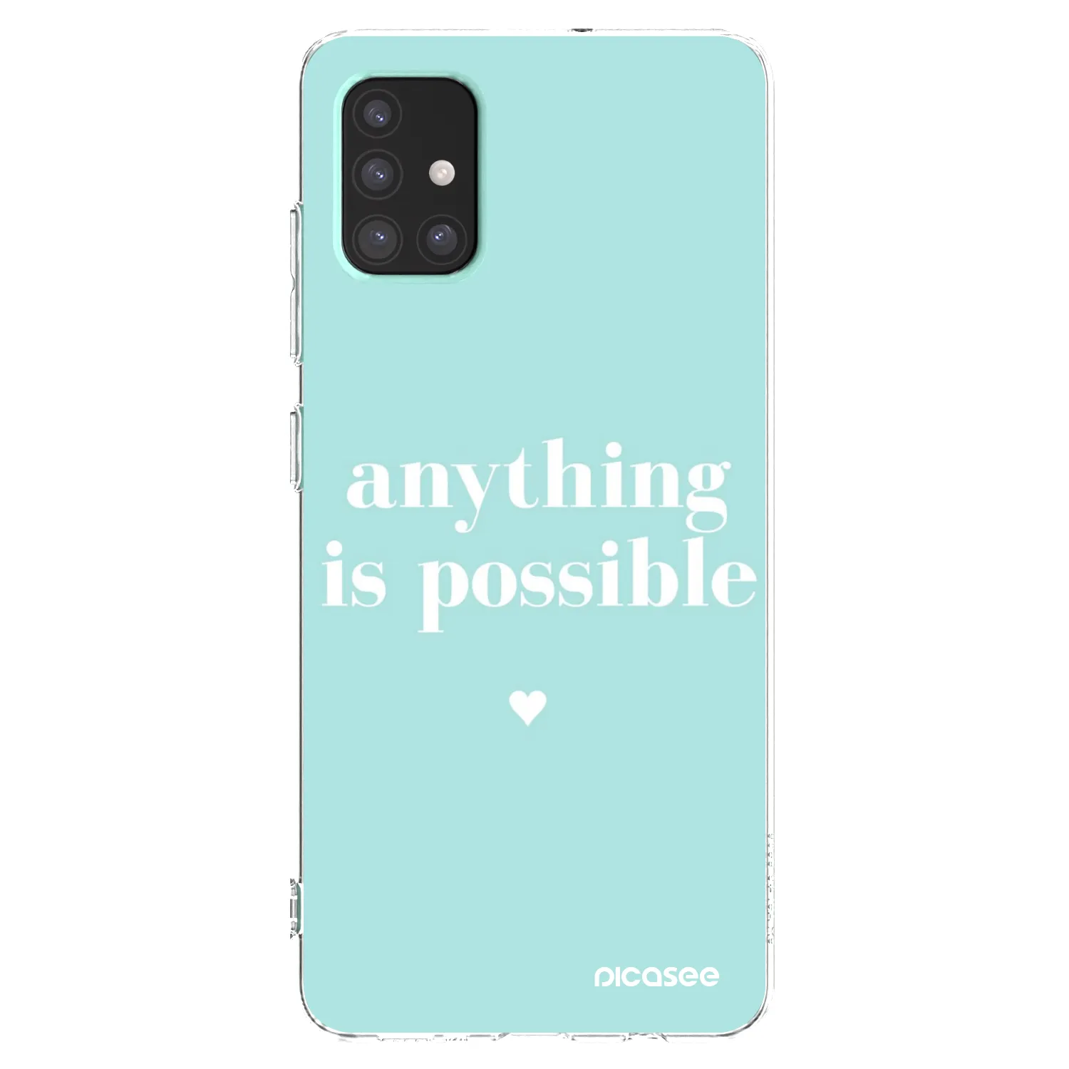 Picasee silikonový průhledný obal pro Samsung Galaxy A51 A515F - Anything is possible