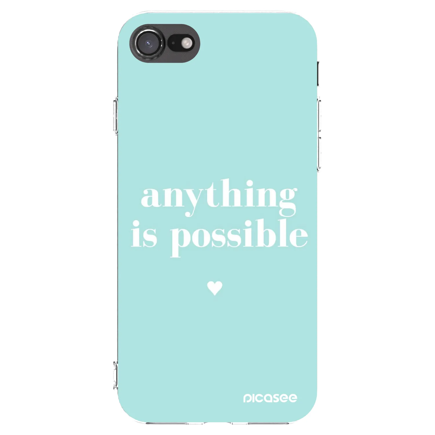 Picasee silikonový průhledný obal pro Apple iPhone SE 2020 - Anything is possible
