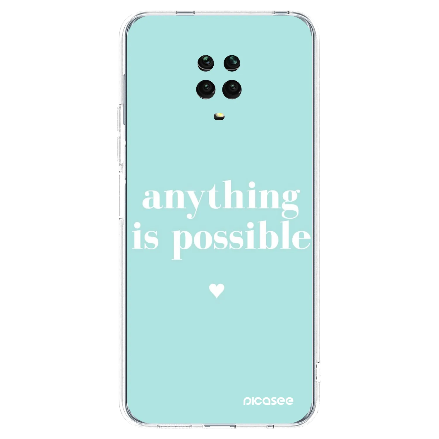 Picasee silikonový průhledný obal pro Xiaomi Redmi Note 9 Pro - Anything is possible