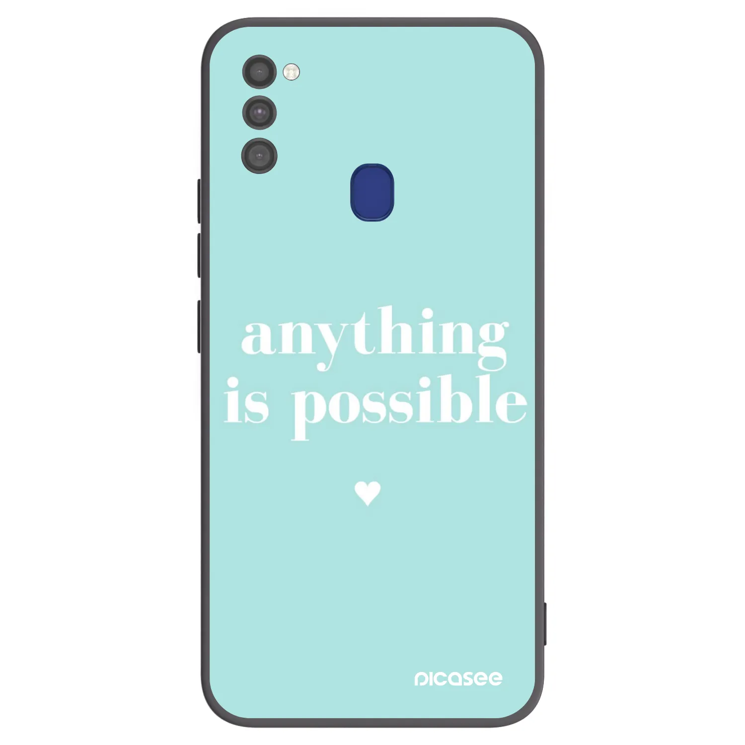 Picasee silikonový černý obal pro Samsung Galaxy M21 M215F - Anything is possible