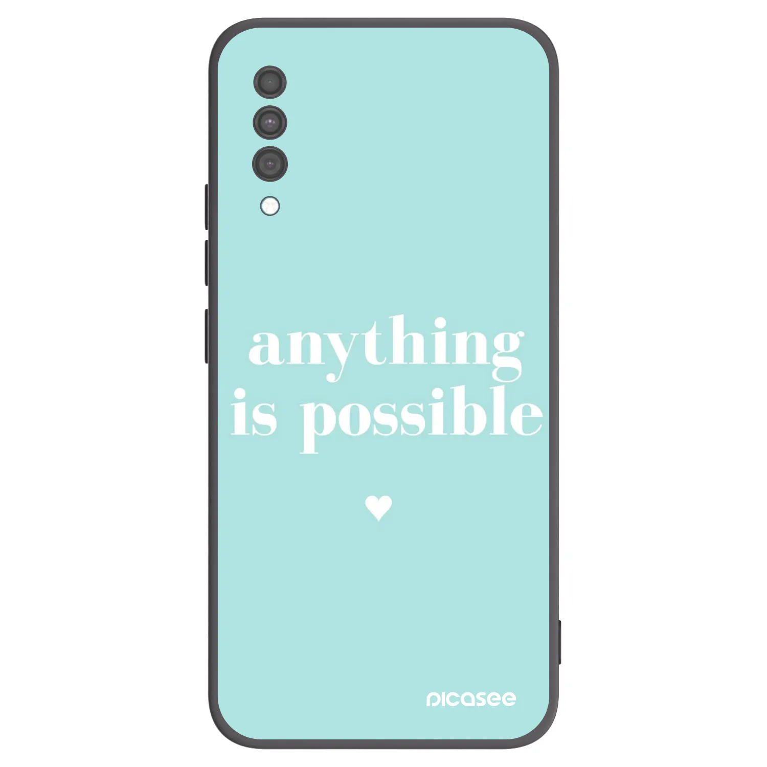 Picasee silikonový černý obal pro Samsung Galaxy A30s A307F - Anything is possible
