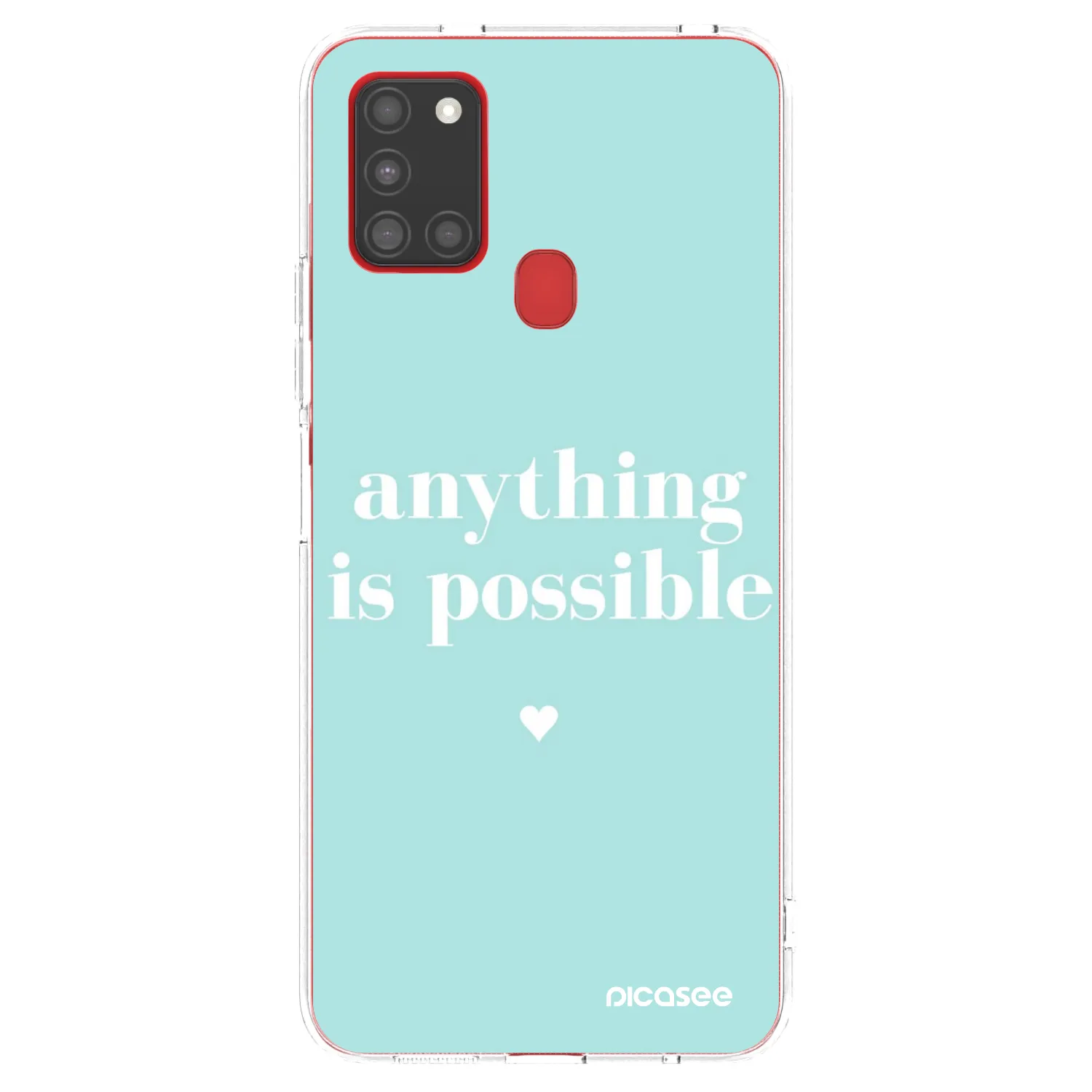 Picasee silikonový průhledný obal pro Samsung Galaxy A21s - Anything is possible