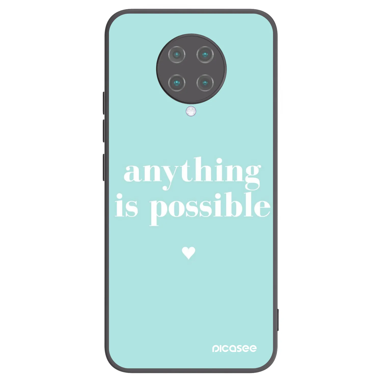 Picasee silikonový černý obal pro Xiaomi Poco F2 Pro - Anything is possible