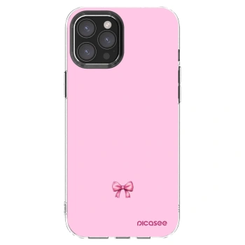 Picasee silikonový průhledný obal pro Apple iPhone 12 Pro Max - Blush bow