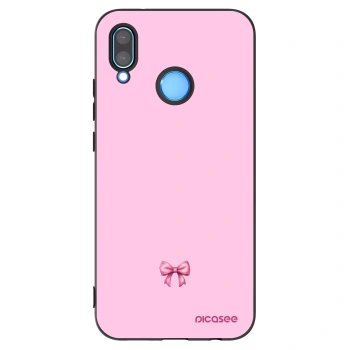 Picasee silikonový černý obal pro Huawei P20 Lite - Blush bow