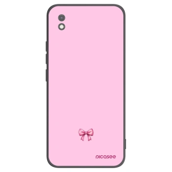 Picasee silikonový černý obal pro Xiaomi Redmi 9AT - Blush bow