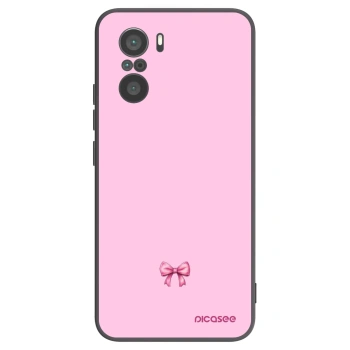 Picasee silikonový černý obal pro Xiaomi Poco F3 - Blush bow