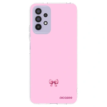Picasee silikonový průhledný obal pro Samsung Galaxy A32 4G SM-A325F - Blush bow