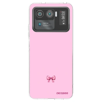 Picasee silikonový průhledný obal pro Xiaomi Mi 11 Ultra - Blush bow