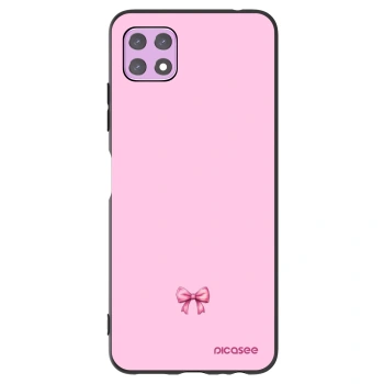 Picasee silikonový černý obal pro Samsung Galaxy A22 A226B 5G - Blush bow