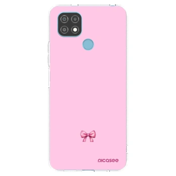 Picasee silikonový průhledný obal pro Realme C21 - Blush bow
