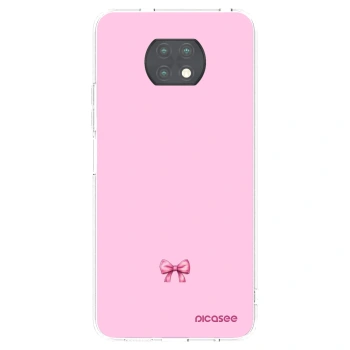 Picasee silikonový průhledný obal pro Xiaomi Redmi Note 9T - Blush bow