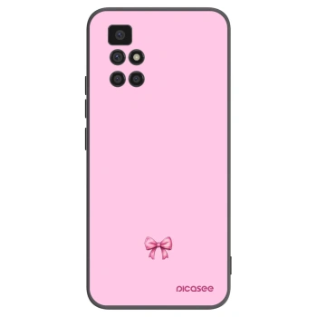 Picasee silikonový černý obal pro Xiaomi Redmi 10 - Blush bow