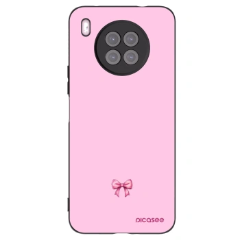 Picasee silikonový černý obal pro Huawei Nova 8i - Blush bow