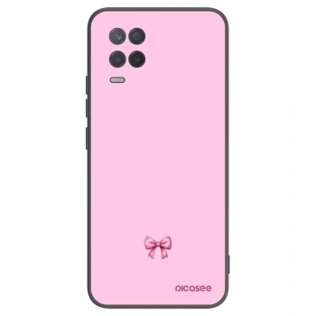 Picasee silikonový černý obal pro Realme 8 5G - Blush bow