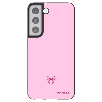 Picasee silikonový černý obal pro Samsung Galaxy S22 5G - Blush bow