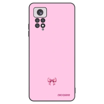 Picasee silikonový černý obal pro Xiaomi Redmi Note 11 - Blush bow