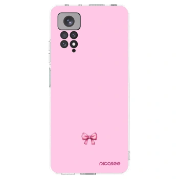 Picasee silikonový průhledný obal pro Xiaomi Redmi Note 11 - Blush bow
