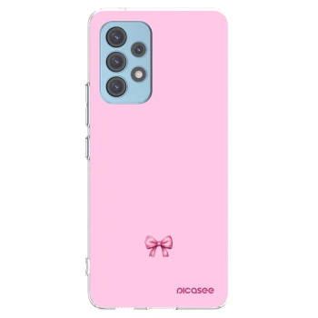Picasee silikonový průhledný obal pro Samsung Galaxy A53 5G A536 - Blush bow