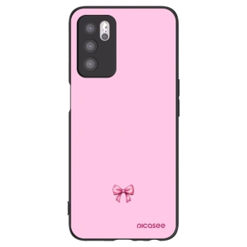 Picasee silikonový černý obal pro OPPO A16s - Blush bow