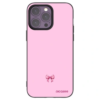 Picasee silikonový černý obal pro Apple iPhone 14 Pro Max - Blush bow