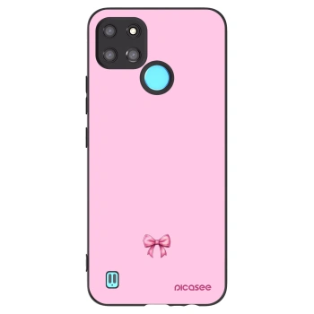 Picasee silikonový černý obal pro Realme C21Y - Blush bow