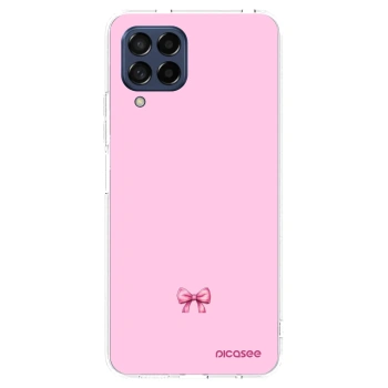 Picasee silikonový průhledný obal pro Samsung Galaxy M53 5G - Blush bow