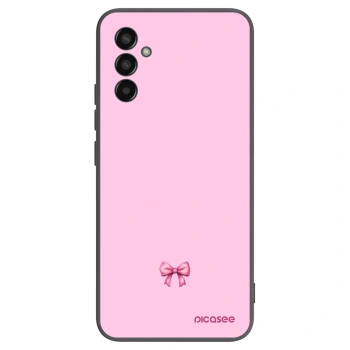 Picasee silikonový černý obal pro Samsung Galaxy M13 M135F - Blush bow