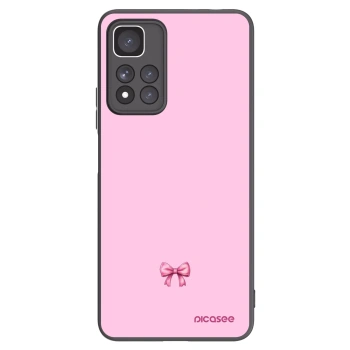 Picasee silikonový černý obal pro Xiaomi Redmi Note 11 Pro+ 5G - Blush bow