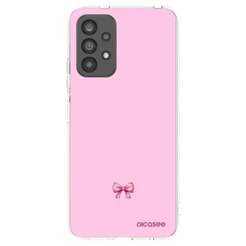 Picasee silikonový průhledný obal pro Samsung Galaxy A73 5G - Blush bow