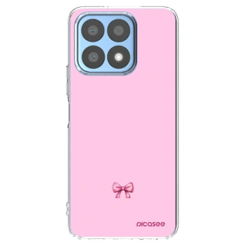 Picasee silikonový průhledný obal pro Honor X8a - Blush bow