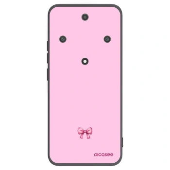 Picasee silikonový černý obal pro Honor Magic5 Lite 5G - Blush bow