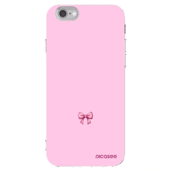Picasee silikonový průhledný obal pro Apple iPhone 6/6S - Blush bow