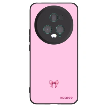 Picasee silikonový černý obal pro Honor Magic5 Pro - Blush bow