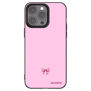 Picasee silikonový černý obal pro Apple iPhone 15 Pro Max - Blush bow