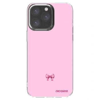 Picasee silikonový průhledný obal pro Apple iPhone 15 Pro Max - Blush bow