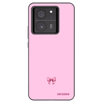 Picasee silikonový černý obal pro Xiaomi 13T Pro - Blush bow