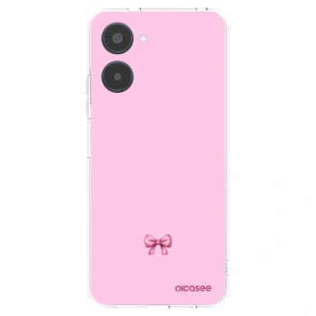 Picasee silikonový průhledný obal pro Realme 10 4G - Blush bow