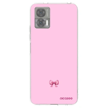Picasee silikonový průhledný obal pro Motorola Edge 30 Neo - Blush bow