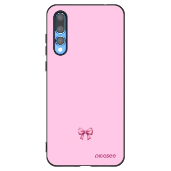 Picasee silikonový černý obal pro Huawei P20 Pro - Blush bow