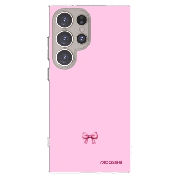 Picasee silikonový průhledný obal pro Samsung Galaxy S24 Ultra S928B 5G - Blush bow