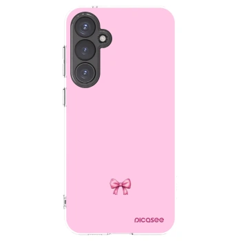 Picasee silikonový průhledný obal pro Samsung Galaxy S23 FE S711B - Blush bow