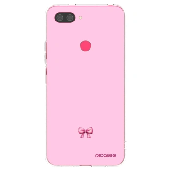 Picasee silikonový průhledný obal pro Xiaomi Mi 8 Lite - Blush bow