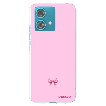 Picasee silikonový průhledný obal pro Motorola Edge 40 Neo - Blush bow